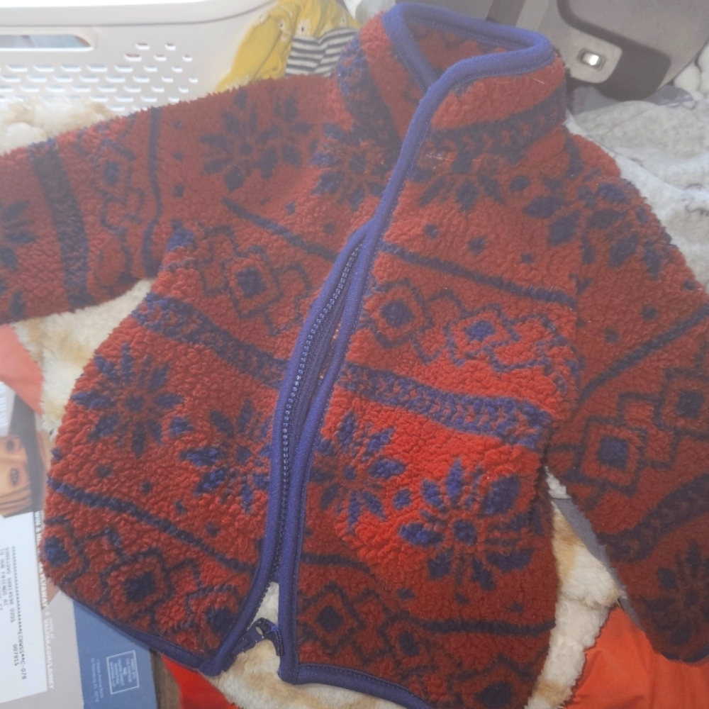 EUC Carter's Baby Aztec Sherpa Jacket, 3 months